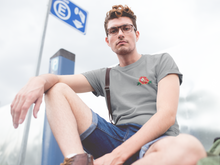 Load image into Gallery viewer, Red Rose Skull T-Shirt