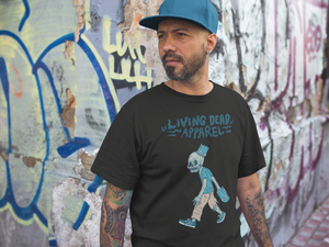 Zombie Skateboard Head Color T-Shirt