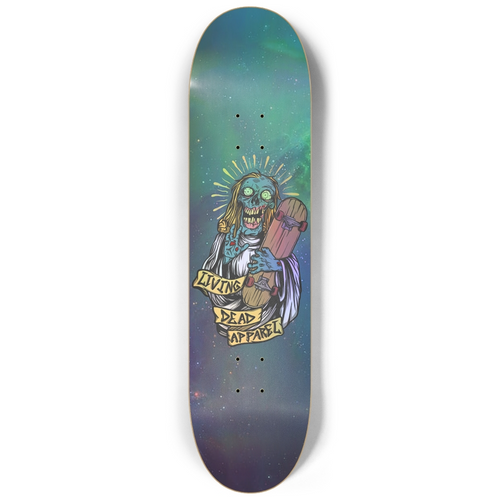 Zombie Skateboard Jesus Holographic